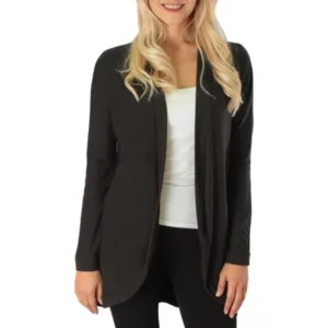 Lyss Loo Brushed Micro Fiber Long-Line Cardigan