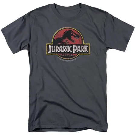 Jurassic Park Stone Logo Mens Short Sleeve Shirt