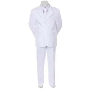 Kids Dream White Necktie Vest Formal Special Occasion Boys Suit 5-20