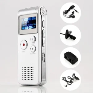 8GB Digital Voice Recorder Rechargeable 650Hr Dictaphone Telephone Portable MP3 Player