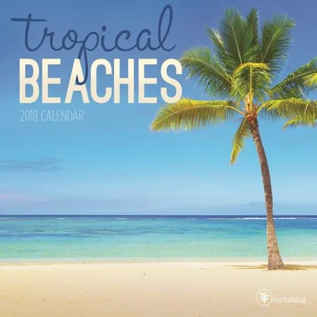 2018 Tropical Beaches Mini Calendar