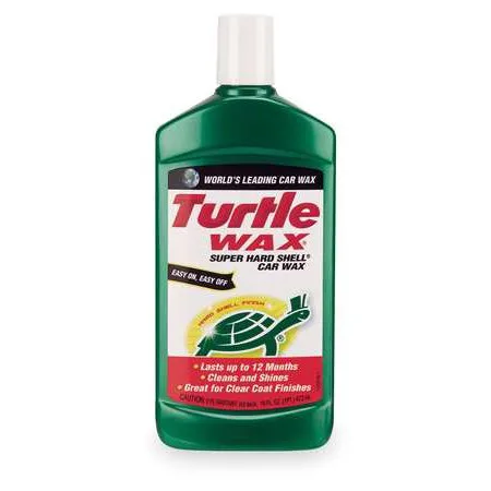 TURTLE WAX T123R Liquid Car Wax, 16 Oz, Bottle, White