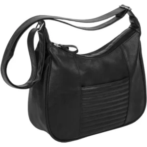 Women's Quilted Crossbody Hobo Handbag with Adjustable Strap