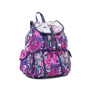 Girls Pink Floral Satchel 16" Backpack Rucksack