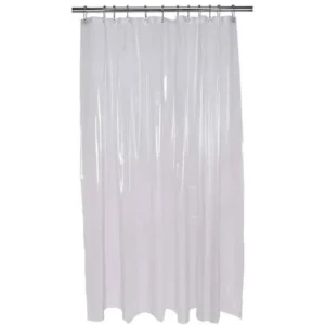 Bath Bliss Extra Long Shower Curtain Liner in Clear 70" x 84"