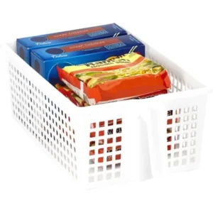 Kitchen Details Easy Pull Pantry Organizer Basket with Handle Grip, Medium