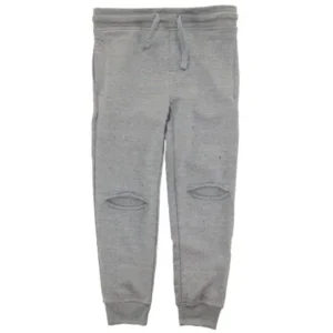 Panyc Little Boys' Solid Ripped French Terry Jogger Pants