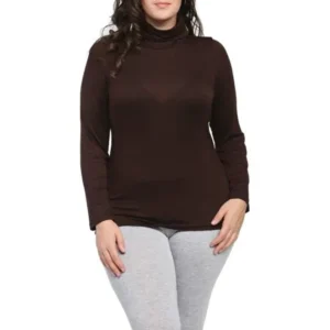 24/7 Comfort Apparel Women's Plus Size Turtleneck Sweater