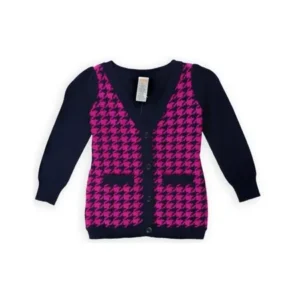 Gymboree Girls Houndstooth Cardigan Sweater