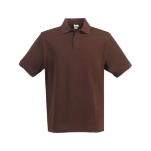 Little Boys Girls Brown Short Sleeve School Uniform Polo Shirt 4-7