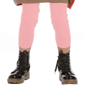 KidCuteTure Little Girls Carnation Pink Jersey Designer Leggings 2-6