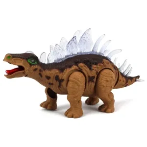 Dinosaur Century Stegosaurus Battery Operated Toy Dinosaur Figure w/ Realistic Movement, Lights and Sounds (Colors May Vary)