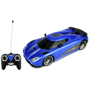 Velocity Toys WFC Koenigsegg Agera R Remote Control RC Car 1:16 Scale Size Ready To Run w/ Bright LED Headlights (Colors May Vary)