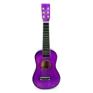 VT Classic Acoustic Beginners Children's Kid's 6 Stringed Toy Guitar Instrument w/ Guitar Pick, Extra Guitar String (Purple)