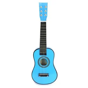 VT Classic Acoustic Beginners Children's Kid's 6 Strings Toy Guitar Instrument w/ Guitar Pick, Extra Guitar String (Blue)