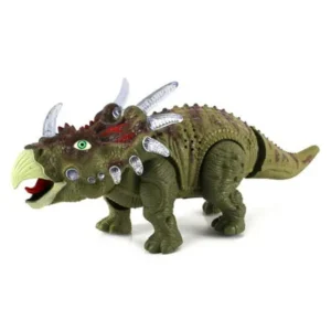 VT Dinosaur Century Triceratops Battery Operated Toy Dinosaur Figure w/ Realistic Movement, Lights and Sounds