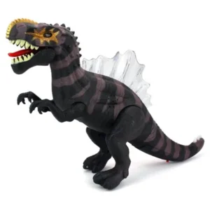 Dino Kingdom Spinosaurus Battery Operated Walking Toy Dinosaur Figure w/ Realistic Movement, Lights and Sounds (Colors May Vary)