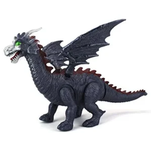 Dinosaur Family Winged Dragon Battery Operated Walking Toy Dinosaur Figure w/ Realistic Movement, Lights and Sounds (Colors May Vary)