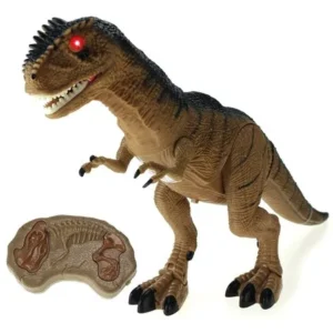 Dinosaur Planet Remote Controlled Battery Operated RC Toy Allosaurus Figure w/Shaking Head, Walking Movement, Light Up Eyes & Sounds