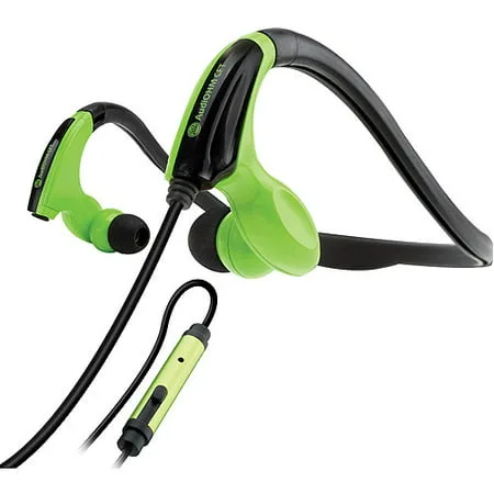 GOgroove AudiOHM CFT Sports Headphones with Fitness Neckband Design, In-line Microphone and Audio Playback Controls - Use with Smartphones, MP3 Players, Tablets and More!