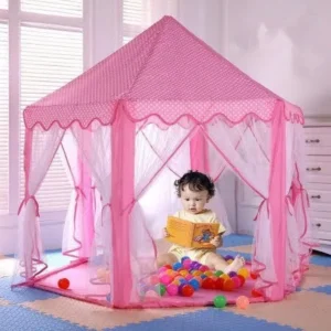 Play Tent Child Princess Castle tent Indoor and Outdoor Large Play House Game House, Pink