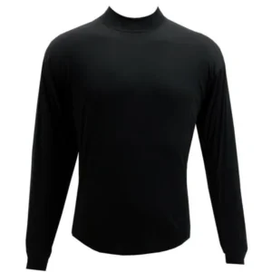 Mcdavid Classic 914 Men'S Long Sleeve Mock Neck T-Shirt Black Medium