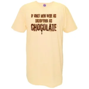 LA Imprints 'If Only Men Were As Satisfying As Chocolate' Cotton Nightshirt