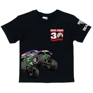 Personalized Monster Jam Grave Digger's 30th Anniversary Toddler Boy T-Shirt