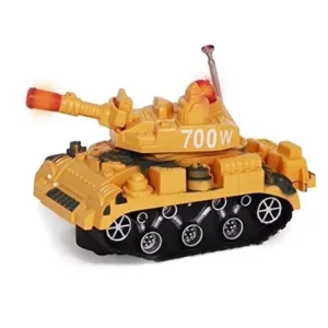 Kids Military Fighter Tank Toy Truck Battery Operated Bump N' Go Action Army Tank Toy With Lights And Sounds