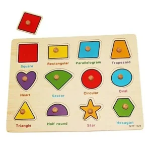 dazzling toys kids favorite various shapes wooden puzzle.