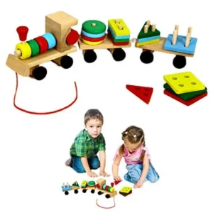 Christmas Gift | Dazzling Toys Kids Favorite Wooden Shapes Train