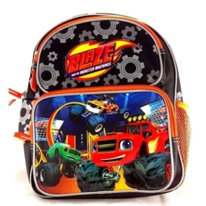 And The Monster Machines Blazing Speed Boys 16 Orange School Backpack