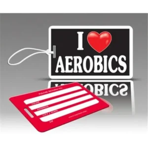 TagCrazy.com TagCrazy IHC001 iHeart Luggage Tags - I Heart Aerobics - 3 Pack