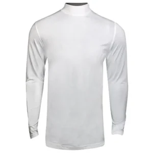 NEW Men's Base Layer Mock Shirt Long Sleeve White - Choose Size!