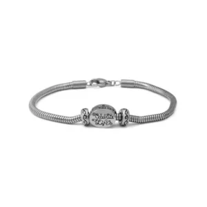 Stainless-Steel Celebrate Life Starter Bracelet, 7.25, 7.75 or 8.25