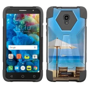 Alcatel Fierce 4 Hybrid Stand Case - Beach Umbrella View