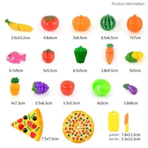 24PCS Cutting Fruit Vegetable Food Pretend Play Children Kid Educational Toy