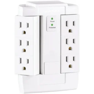 CPU Solutions B600WSRC2 6-Outlet Essential Swivel Surge Protector Wall Tap
