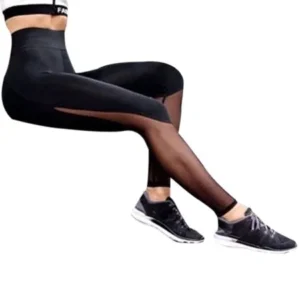 Hot Sales Women Fitness Leggings High Waist Mesh Patchwork Leggings Skinny Push Up Pants S