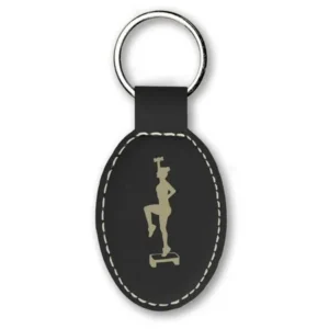 Keychain - Aerobics Woman (Black)