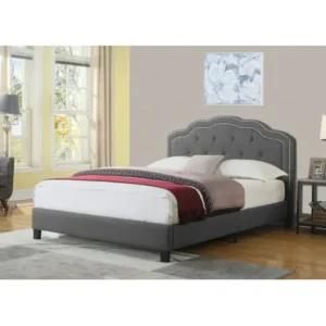 Best Quality Furniture Linen Panel Bed, Multiple Sizes, Multiple Colors