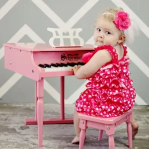Schoenhut 30 Key Pink Classic Baby Grand Piano