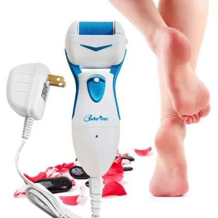 Powerful Electric Callus Remover by Care me- Rechargeable Electronic Foot File Removes Dead Hard Skin & Calluses on Feet - Professional Pedicure Spa Like Result