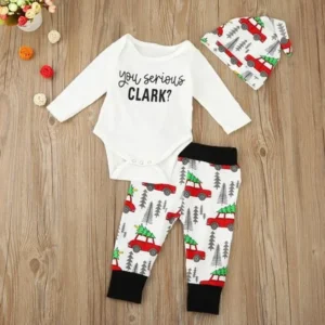 BinmerÂ® Hot Sale Newborn Infant Baby Boy Girl Clothes Letter Romper Tops+Pants 3PCS Outfits Set