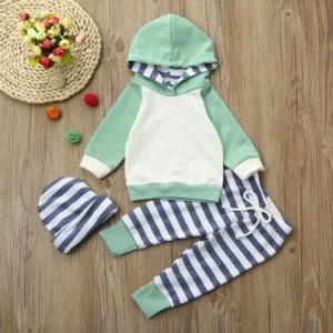 BinmerÂ® Hot Sale 3pcs Toddler Baby Boy Girl Clothes Set Hoodie Tops+Pants+Headband Outfits
