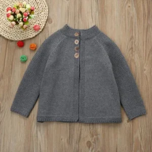 BinmerÂ® Hot Sale Toddler Kids Baby Girls Outfit Clothes Button Knitted Sweater Cardigan Coat Tops