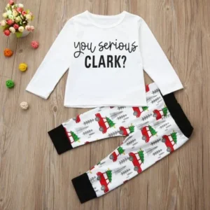 BinmerÂ® Hot Sale Toddler Kids Baby Boy Girl T shirt Tops Pants Christmas Set Family Clothes