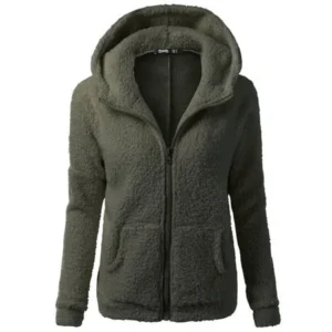BinmerÂ® Hot Sale Women Hooded Sweater Coat Winter Warm Wool Zipper Coat Cotton Coat Outwear