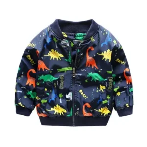 Jacket Kids Cute Dinosaur Baby Outerwear Coat Boys Girls Kids Children Clothing