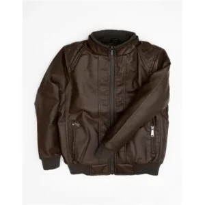 DDI 2128477 Boys Brown Leather Jacket Size 6-16 Case of 24